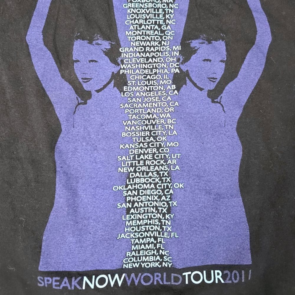VINTAGE GILDAN 2011 TAYLOR SWIFT TOUR SHIRT - Picture 3 of 6